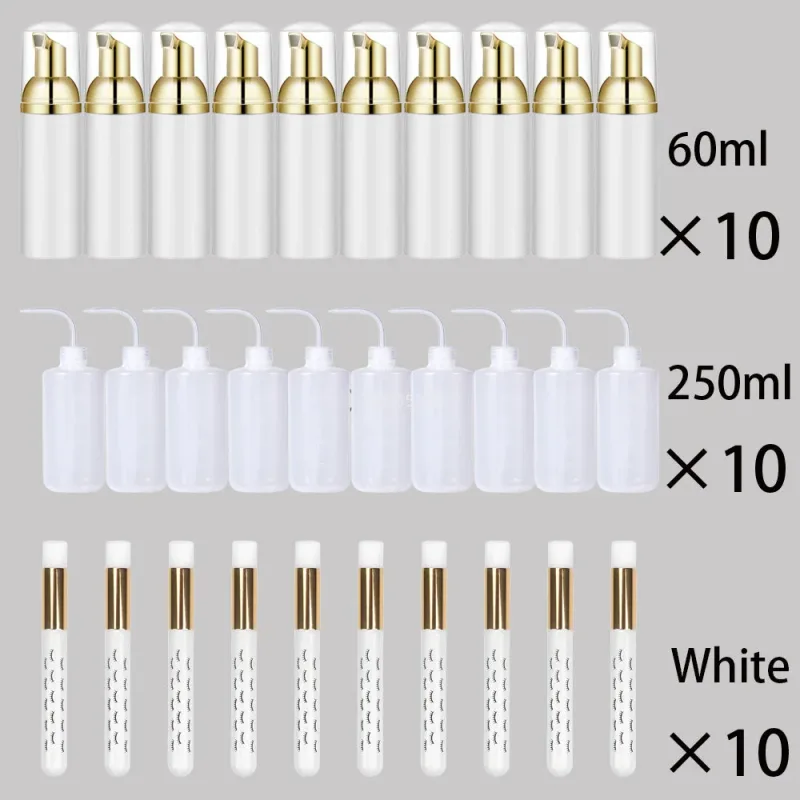 60ml doplňovatelné nepropustné prázdné lahvičky s pumpičkou na pěnu