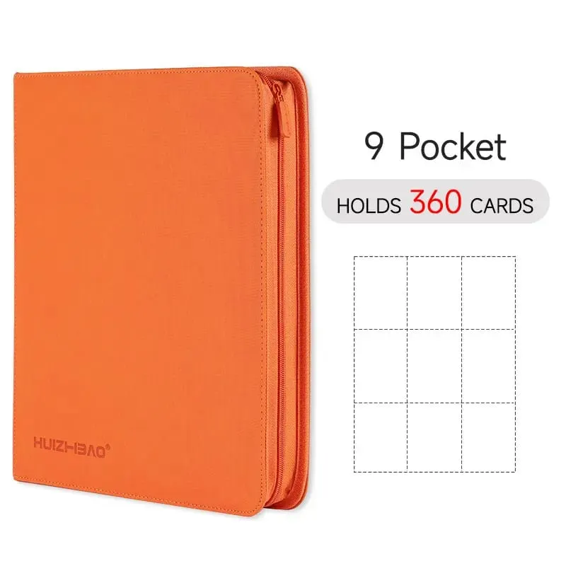 Classeur de cartes à fermeture éclair de poche, album de cartes à collectionner, carte à chargement latéral Durable pour mtg tcg pour pokemon pour yugioh pour le football, 9/12 — image 15