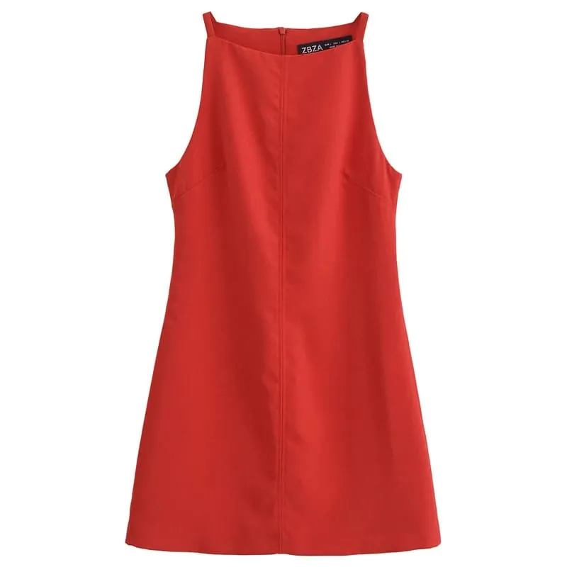 Fashion Summer Dresses 2024 Womens Dresses Bodycon Sleeveless Mini Dress White Red Blue Black Yellow Dress Vacation Dresses — image 9