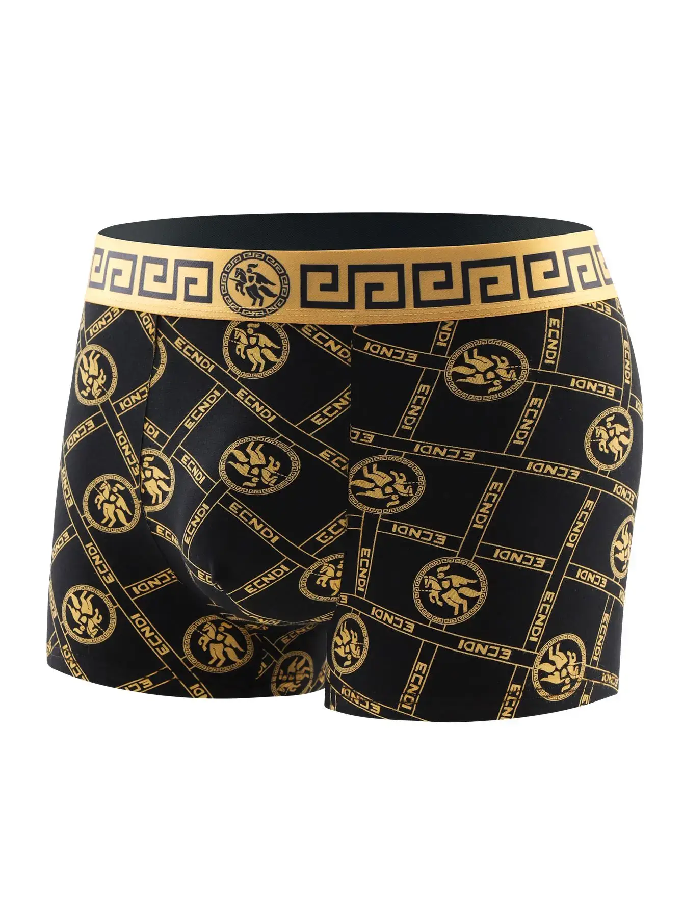 4 pezzi: slip intimi da uomo, boxer con stampa di tendenza, slip da uomo eleganti e di tendenza, boxer standard traspiranti — image 3