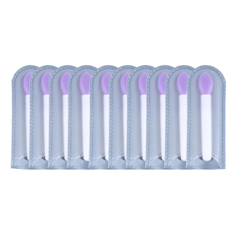 10pcs Silicone Lip Brush Set Small Makeup Brushes Lipstick Applicator Brushes For Lip Care Makeup Use — image 2