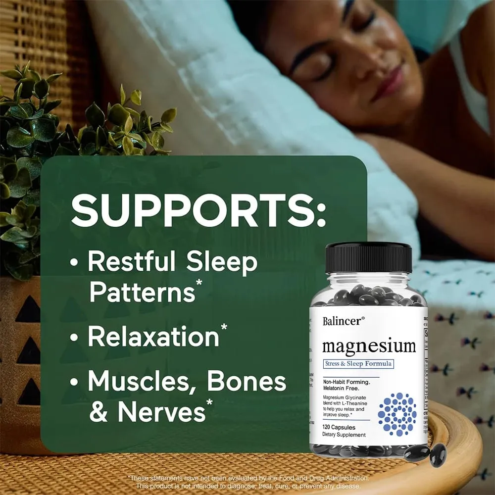 Magnesium Glycinate - Improve Cardiovascular Health Reduce Stress and Promote Healthy Sleep Muscle Growth Non-GMO — image 3
