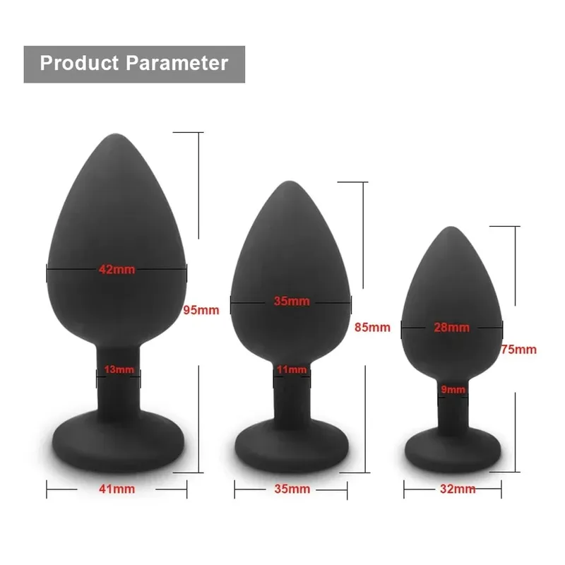 Soft Silicone Anal Butt Plug Unisex Sex Toys Men Prostate Massager Adult Gay Ass Stuffed Anal Trainer Massager for Couples — image 22