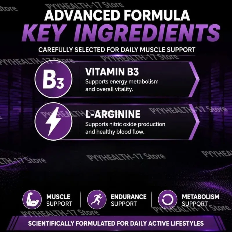 191XT Spray muscular con vitamina B3 L-Arginina y extracto de Tribulus Terrestris para resistencia y soporte muscular 30 ML — image 4