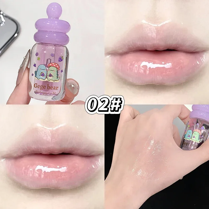 Lips Care Plant Essence Transparent Gloss Lip Oil Plump Moisturizing Lip Balm Exfoliating Fruit Flavor Lip Gloss Beauty Cosmetic — image 8