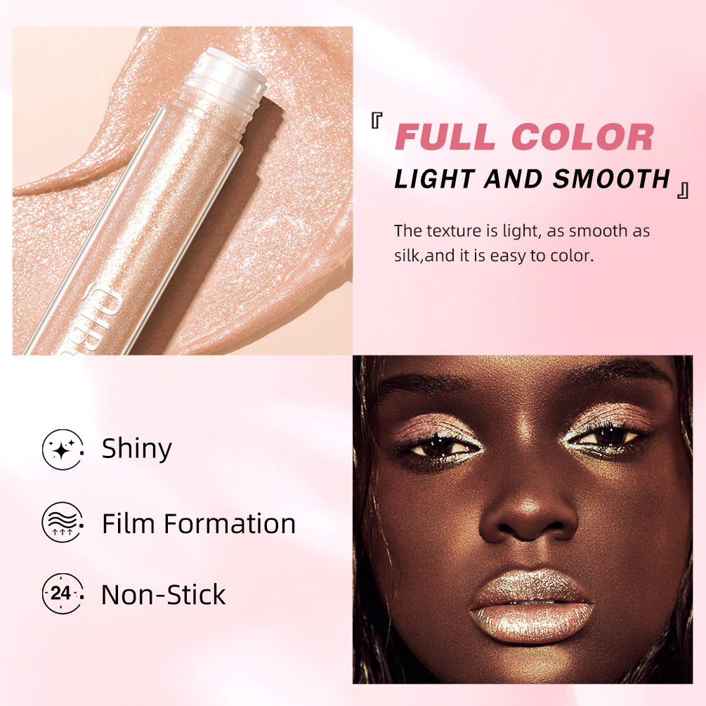 Glitter Diamond Liquid Lipstick Waterproof Long Lasting Pearl Shiny Lip Gloss Metal Charming Women Lip Makeup 6 Colors
