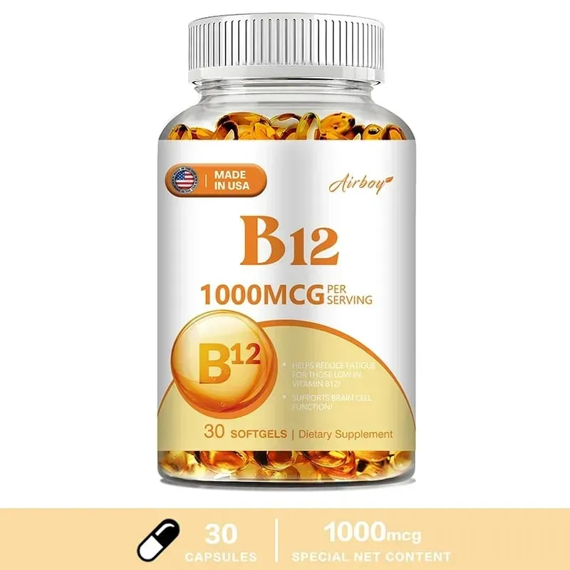 Vitamin B12 - for Mood Brain Nervous System Energy Metabolism Relieve Fatigue Heart Health