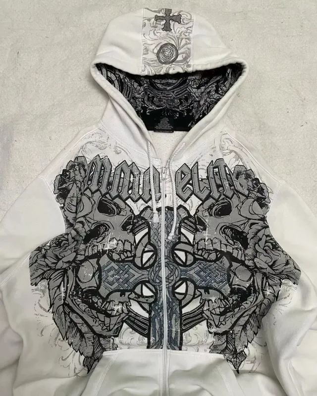 Y2K Retro Hoodie Men Printed Camouflage Pattern Pullover Sweatshirts High Street Hip Hop Streetwear Oversized Unisex Camo Hoodie — image 6