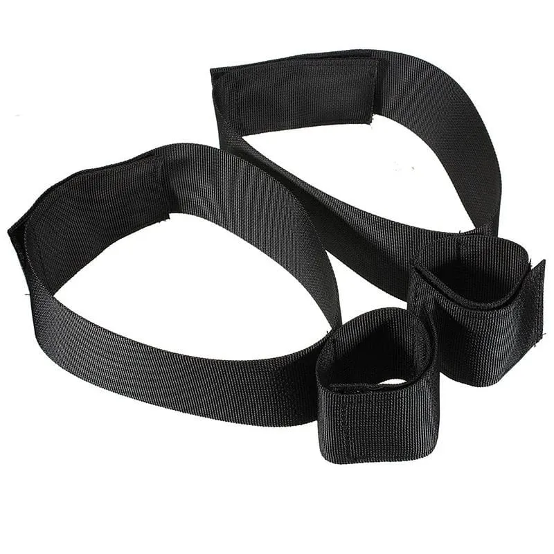 Kein Vibrator, erotisches Sklaven-Sexspielzeug für Frauen, Paare, BDSM-Bondage-Set, offene Beinfesseln, Hals-Handschellen, Fußfesseln, Riemen — image 10