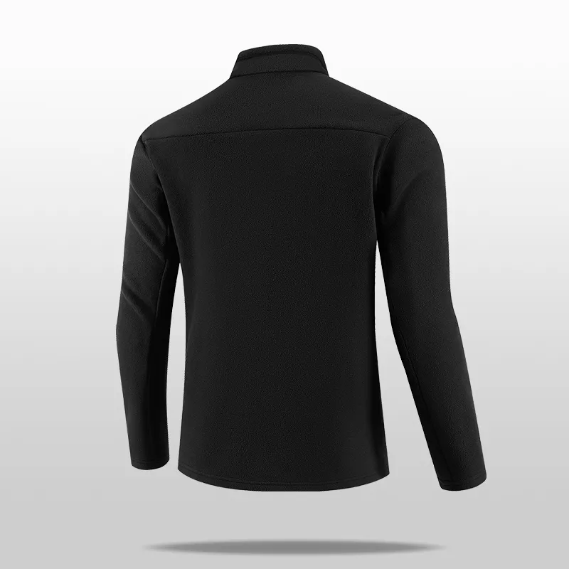 New Men's Autumn/Winter Outdoor Skiing Running Warm Thick Long Sleeve Base Shirt Fashion Casual Fitness Jacket T-Shirt Tops — image 4
