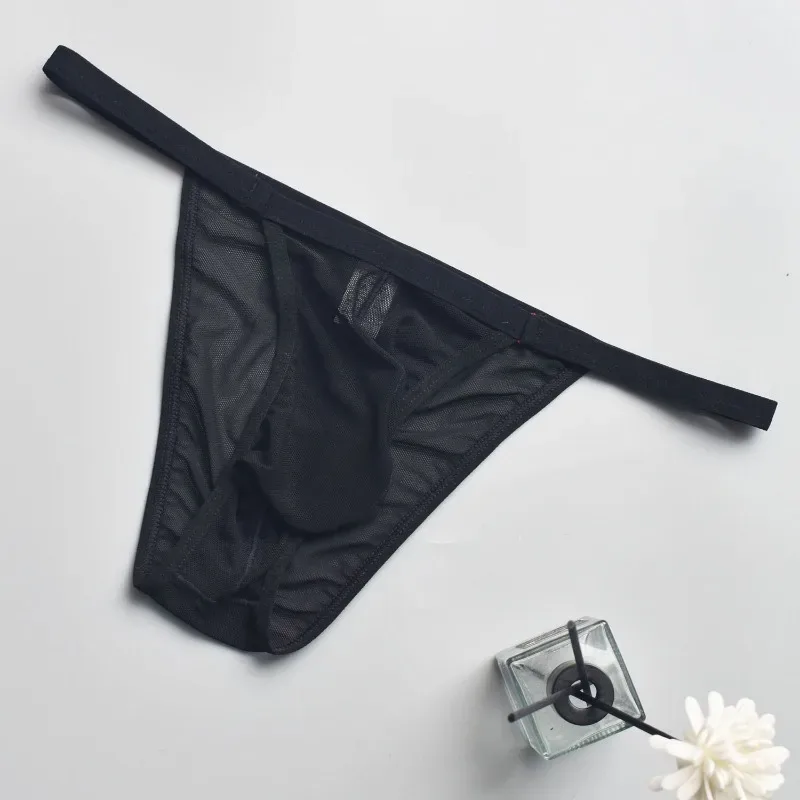 Men's Mesh Briefs Slip Sexy Men Underwear U Pouch Breathable Man Underpants Cuecas Masculinas Quick Dry Gay Bikini Sissy Panties — image 21