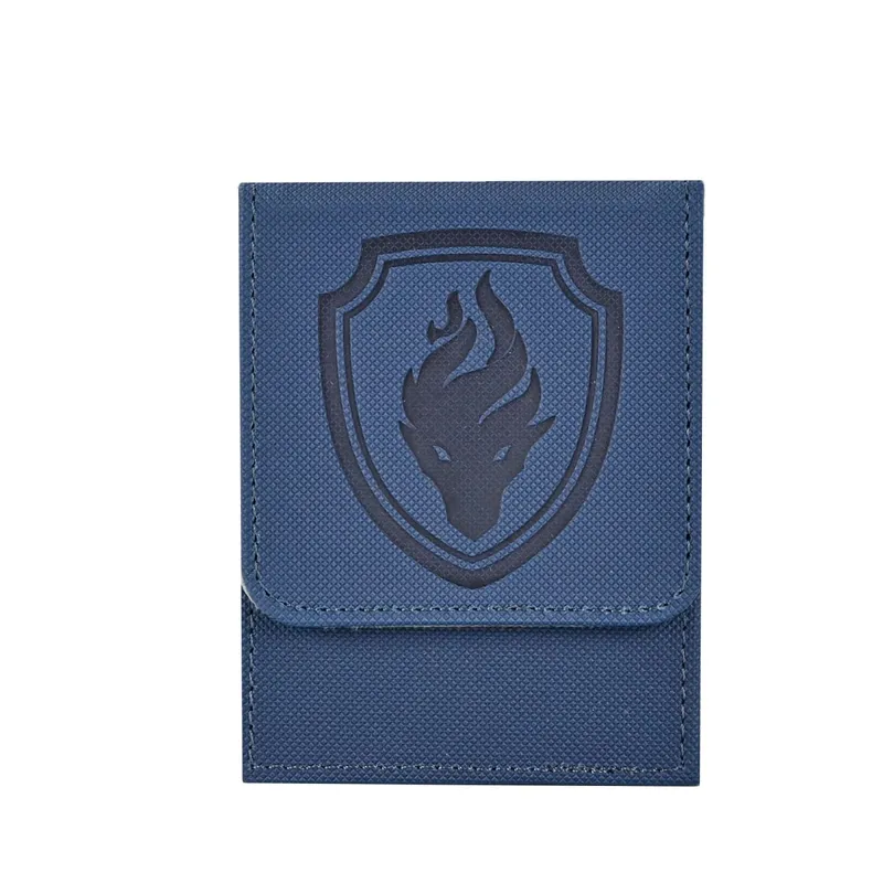 Premium Magnetic Card Deck Box - Secure Showcase for 110+ Cards Durable Faux Leather Display Window Ideal for Sport Game Car