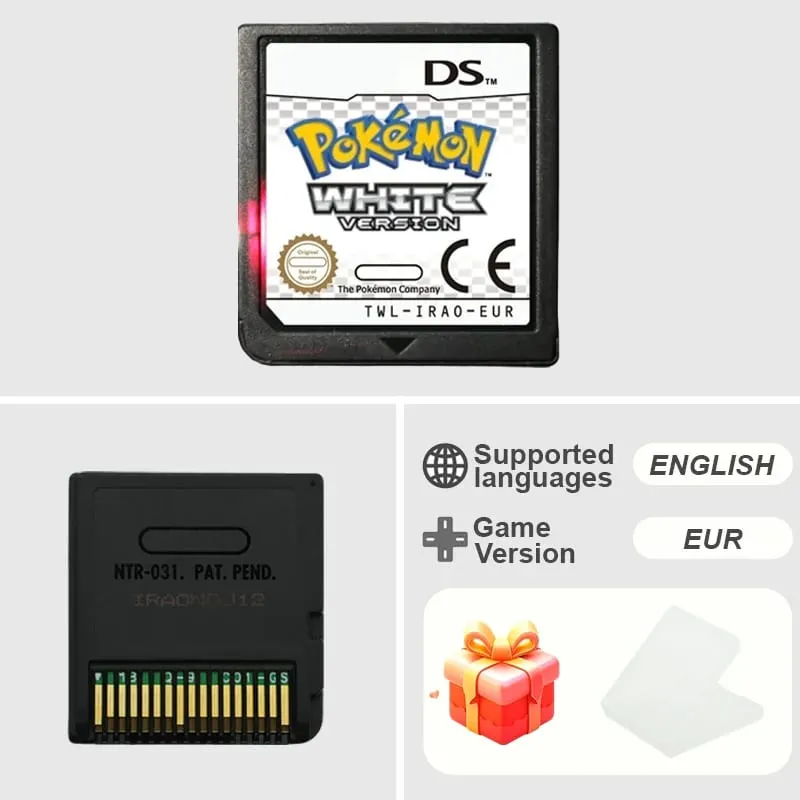 Pokemon Series DS-Spielkassette Diamond Platinum Pearl HeartGold SoulSilver Black White Mehrsprachig für NDS/2DS — image 28