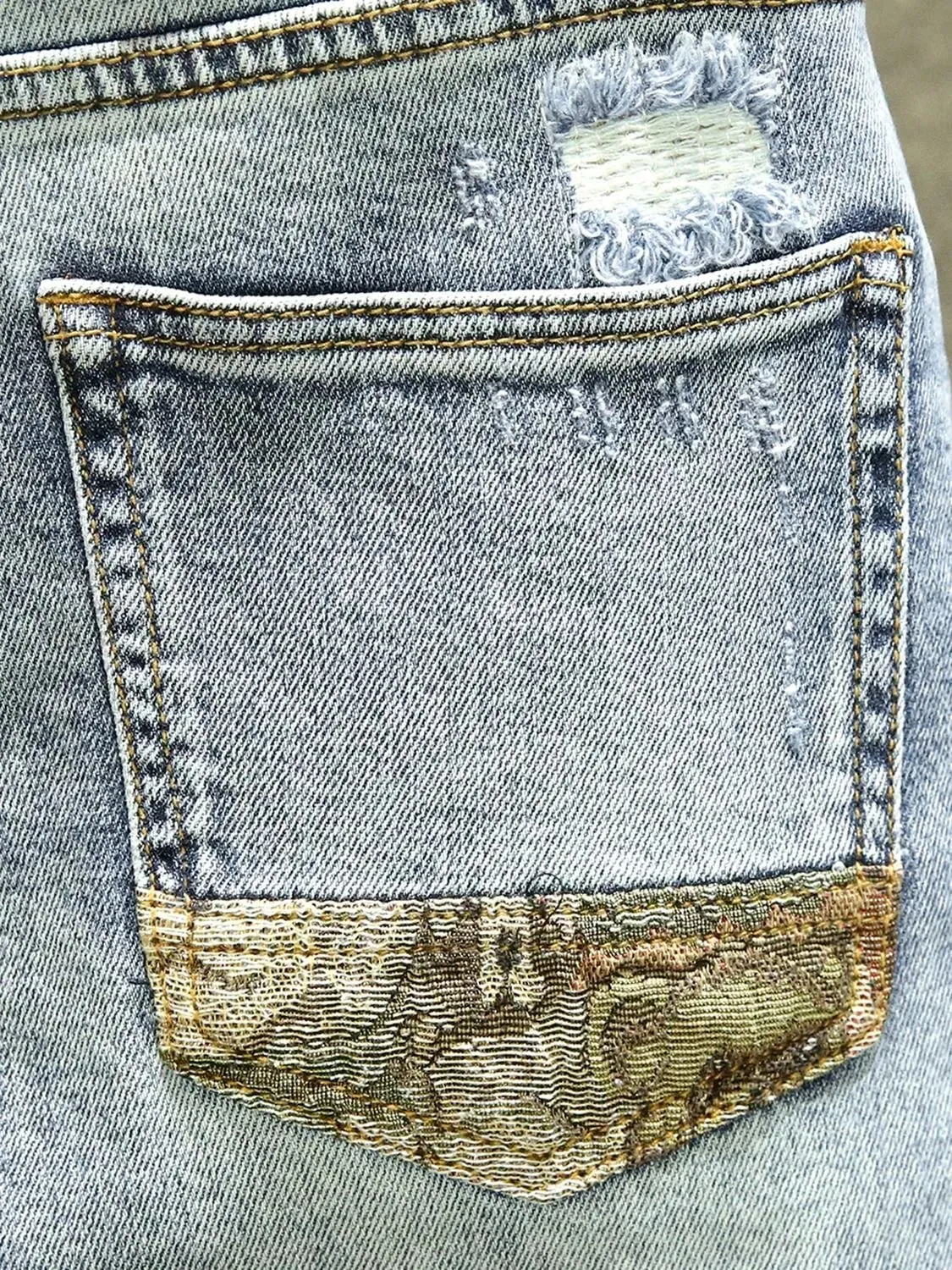 2024 Spring and Autumn New Fashion Trend Printed Stretch Jeans Men Casual Slim Comfortable Breathable High-Quality Jeans 28-36 — image 6