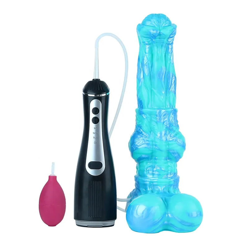 Silikonová elektrická stříkací dilda Fantasy s přísavkou Masážní přístroj prostaty Sexuální hračky s ejakulací penisu pro ženy Muži