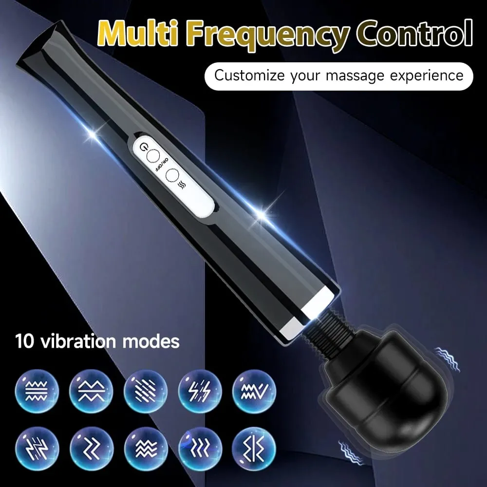 Powerful Vibrator Body Massager 10 Speed Ultra Big Size AV Stick G-spot Dildo Clitoral Stimulator Sex Product Sex Toy for Women — image 2