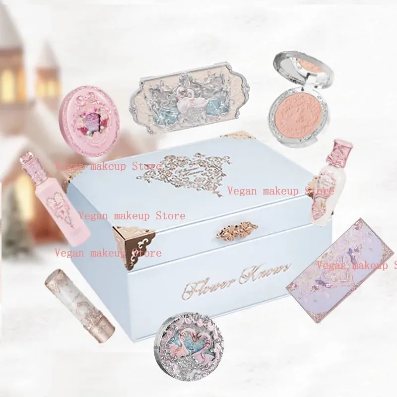 Flowerknows All In Gift Set Matte Velvet Lipstick Blusher Glitter Eyeshadow Makeup Set Cosmetics Kit With Gifts Box — image 2