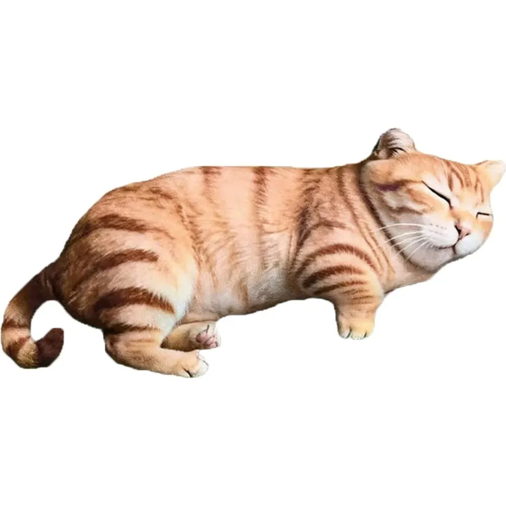 Plush Material Animal Body Pillow PP Cotton Filled Soft Texture Poultry Throw Pillows Cat Pattern Cute Design — image 11