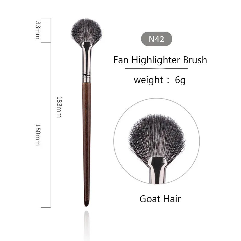 OVW Animal Hair Makeup Brush Complete Set 28PCS Lip Brushes Eyeshadow Brush Soft Makeup Brush Beauty Tools Smudge Brush Single — image 20