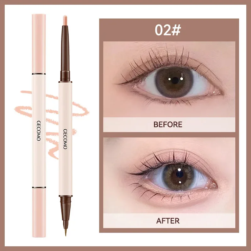 3D star eye double head silkworm pen keep makeup lasting waterproof and not easy to stain brighten — image 8