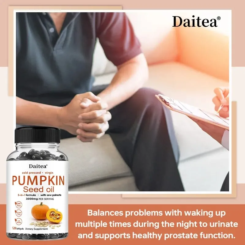 Ang Pumpkin Seed Oil + Saw Palmetto Extract ay Sinusuportahan ang Prostate at Urinary System Health Pangangalaga sa Buhok Anti-Paglalagas ng Buhok Kalusugan ng Lalaki — image 3