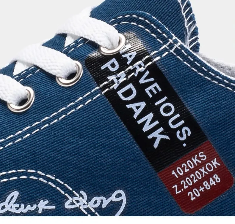 2025 Summer Men's Canvas Sneakers Low-Top Casual Breathable Shoes for Teen Trendy Lightweight Youth Streetwear Comfort Footwear — image 8