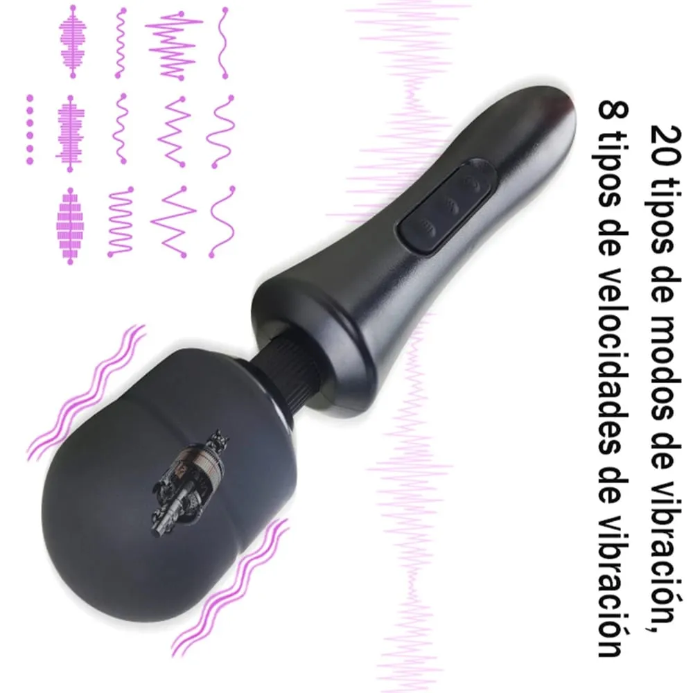 20 Modes Frequency 8 Speeds Body Vibrator Powerful magic wand AV massage sex products USB rechargeable Sex Toys for women ST090 — image 2