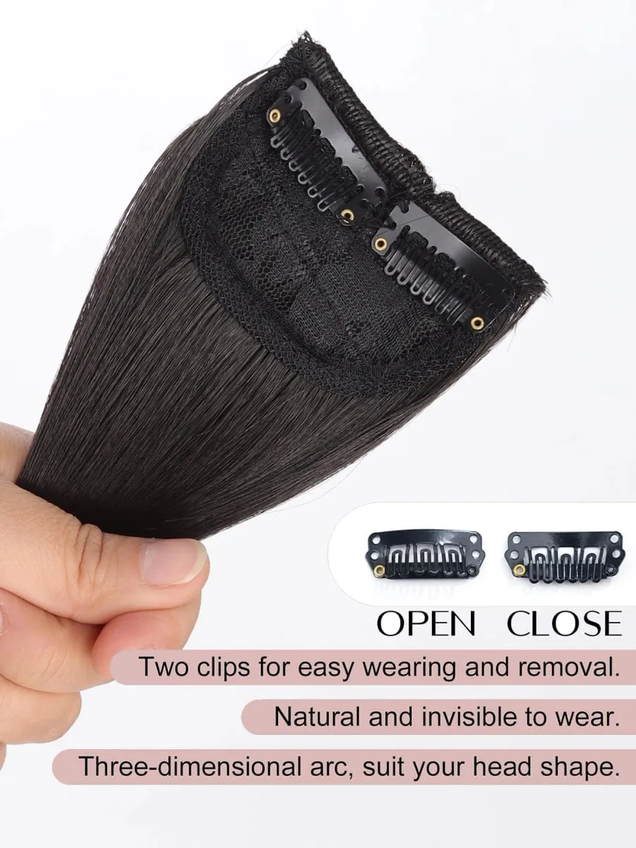 Invisible Seamless Synthetic Hair Pads Clip In One Piece Increase Hair Volume Hair Extensions Top Side Cover Hairpiece — image 6