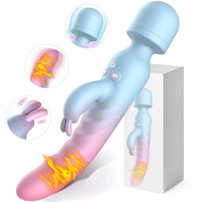 4 IN 1 Mode Vibrator AV Mesin Seks Tongkat Ajaib Klitoris G Spot Stimulator Vagina Wanita Pijat Wanita Mainan Seks Dewasa 18 +