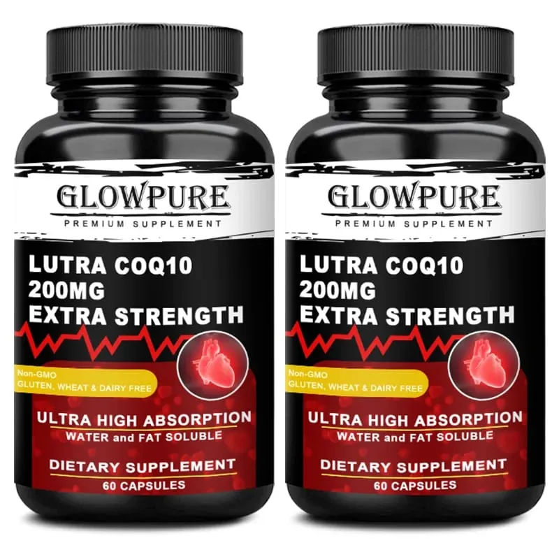 Coenzyme Q10 with Vitamin E - Heart Health Supplement for Energy Blood Pressure & Antioxidant Support