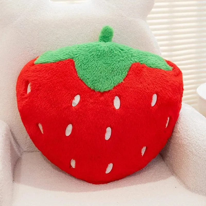 Aardbei Kussen Zacht Gevuld Pluche Speelgoed Sweety Aardbei Bank Knuffelkussen Voor Thuis Kussen Fruit Thema Verjaardagscadeaus