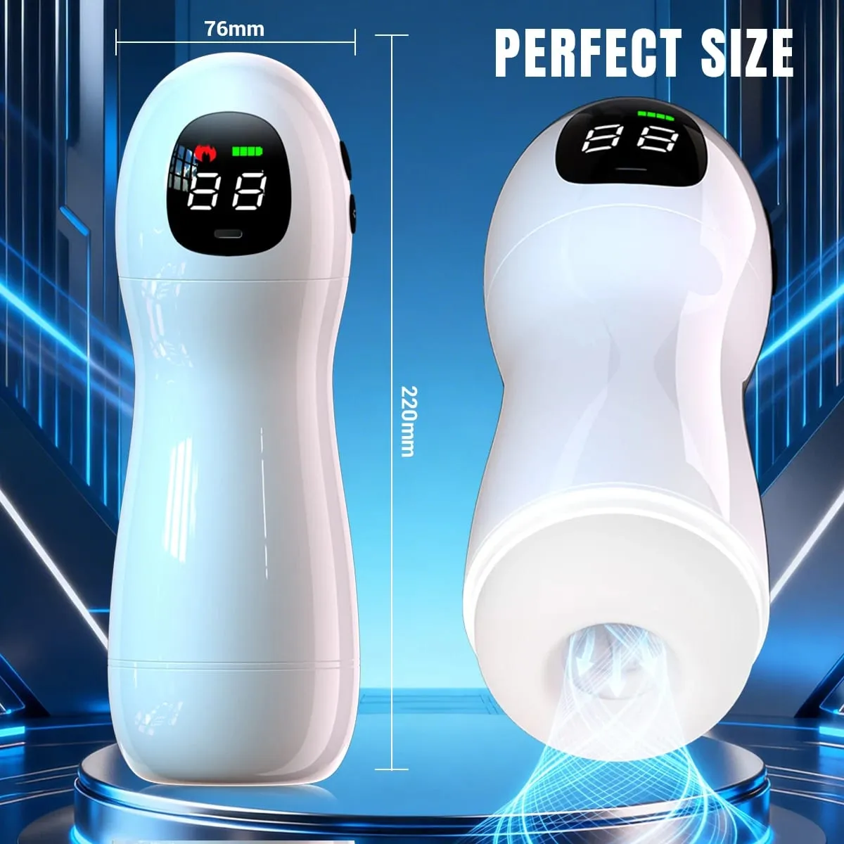 LED Automatische Vagina Cup Blowjob Maschine Echte Vagina 9 Saugen Vibrations Modi Oral Masturbatio Sex Spielzeug Für Männer — image 6