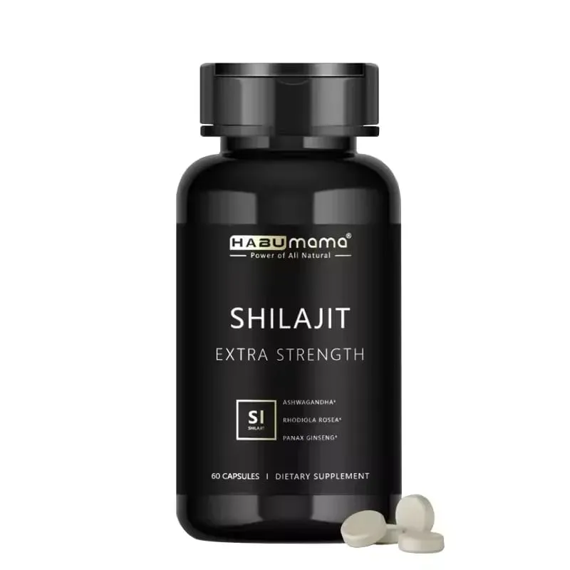 Shilajit Capsule 100% Pure Non-GMo Supports Reproductive Health Natural Energizer