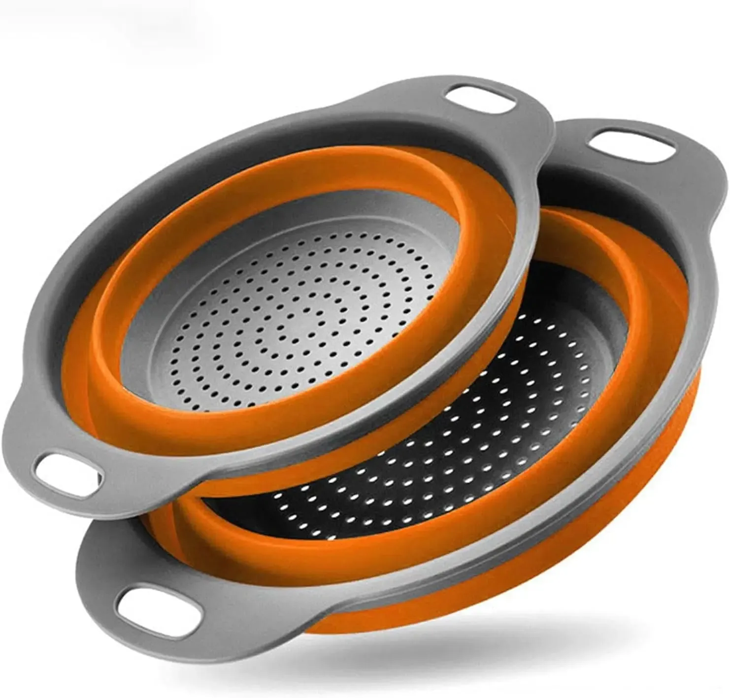 Collapsible Pasta Strainers Kitchen Colander for Draining Fruit Kitchen Silicone Filter Vegetables Baskets Sink Washing Bowl