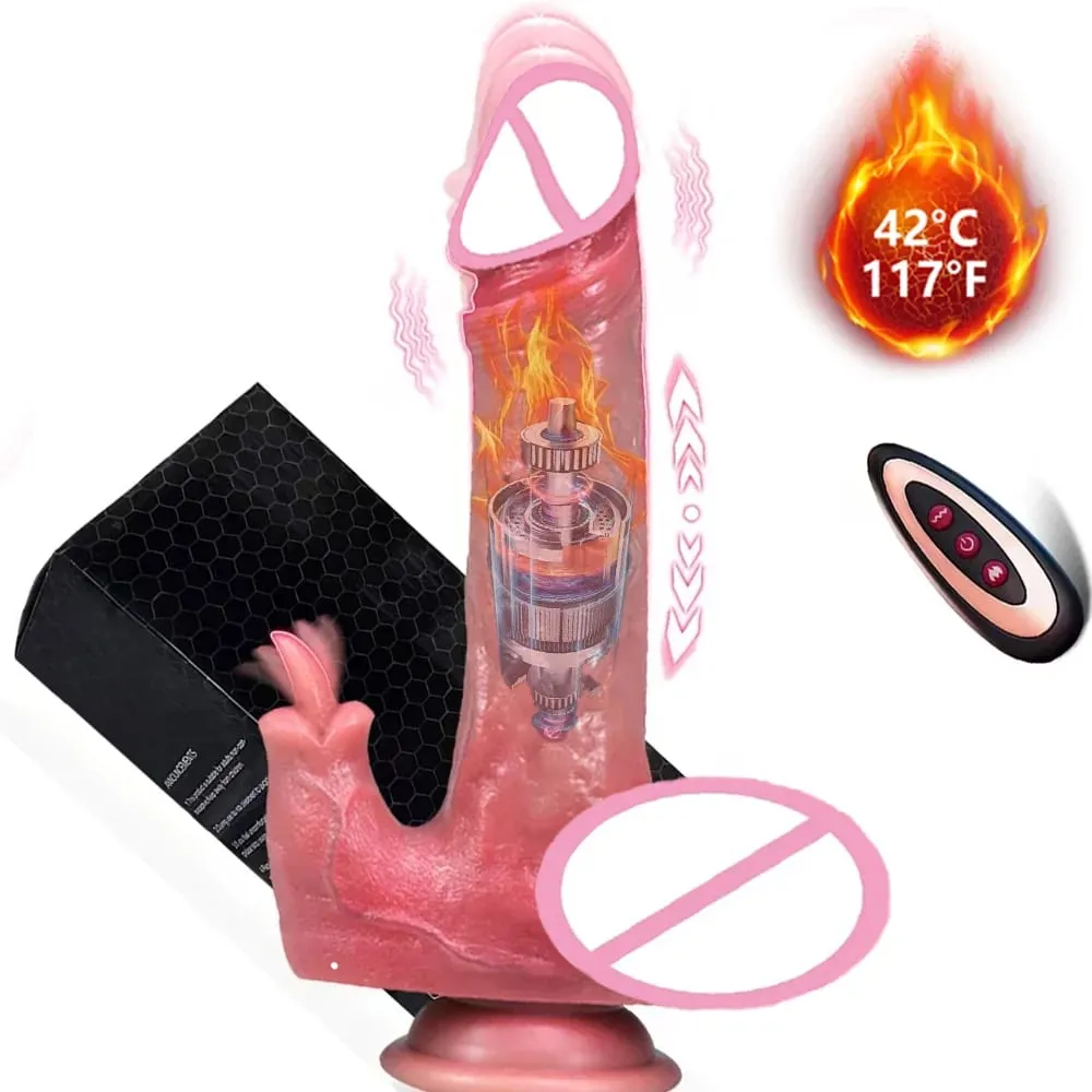 Dildo - Dildo -9-calowy teleskopowy silikonowy masażer wibracyjny dla par 10 trybów Zabawka do masażu erotycznego Bezpieczna dyskretna partnerka Przyjemność — image 1