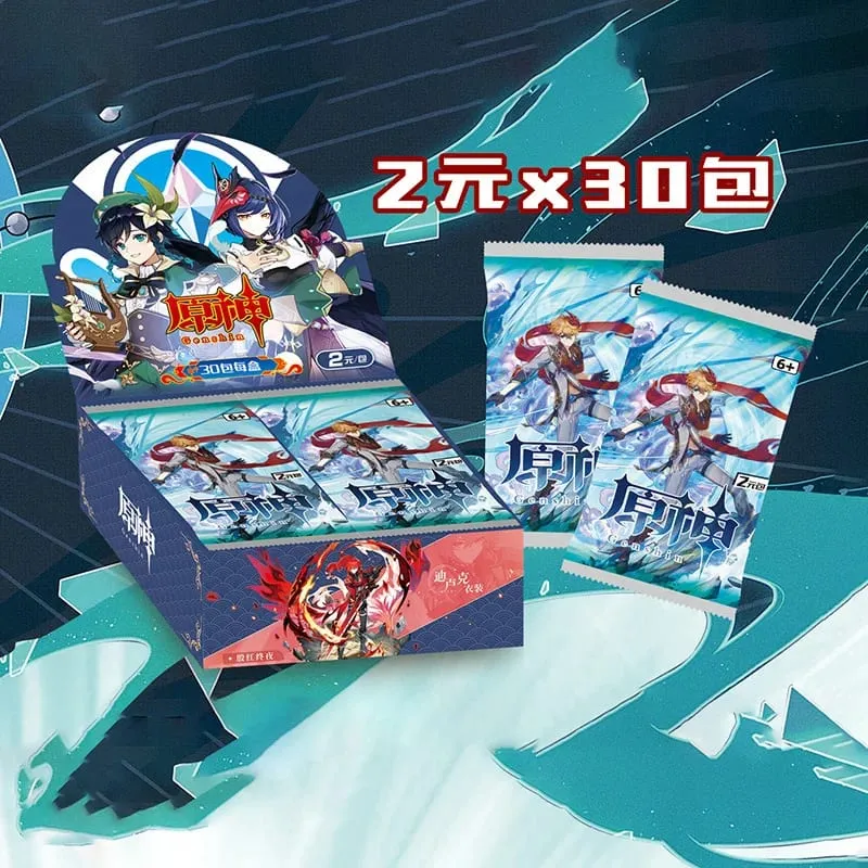 Game Genshin impact Card Anime TCG Collection Pack Booster Box Rare SSR Anime Collectible Card Family Table Game Card Toy — image 9