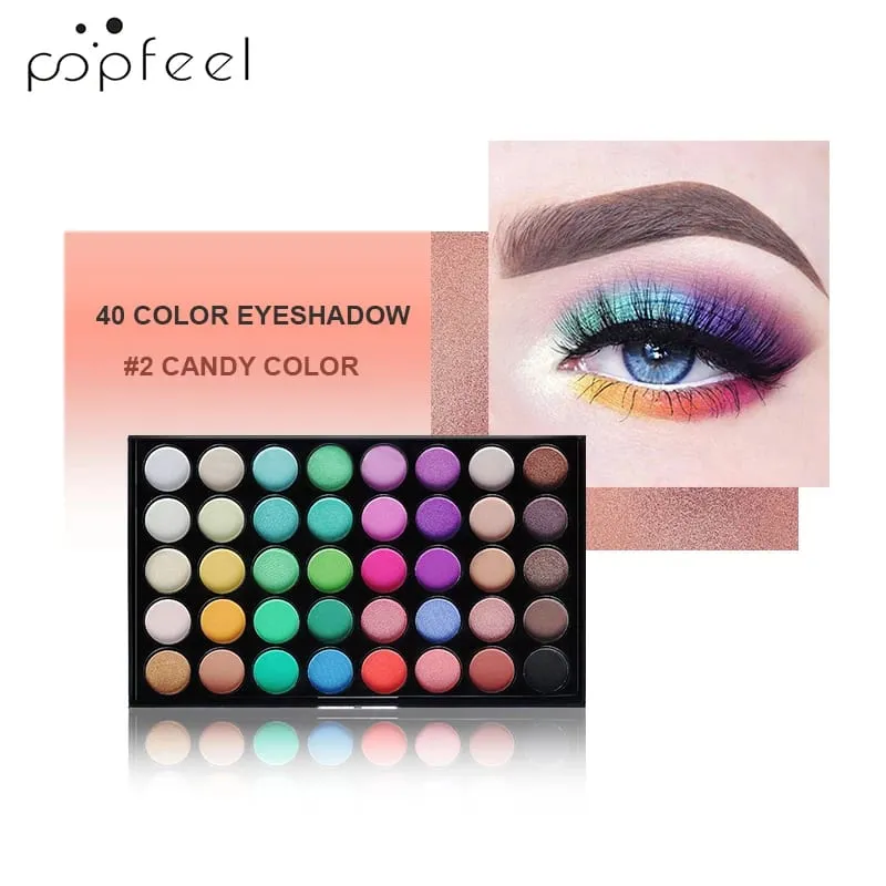 Professional Eye Makeup Set: Eyeshadow Palette Eyeliner Brow Pencil Mascara +8 Makeup Brushes - Perfect for Beginners — image 5