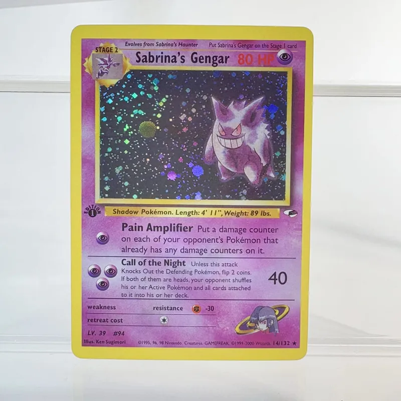 PKM Foil Proxy Card GENGAR&MIMIKYU GX DARK GENGAR Hobbies Game Collection Battle The best gift PTCG Card — image 10