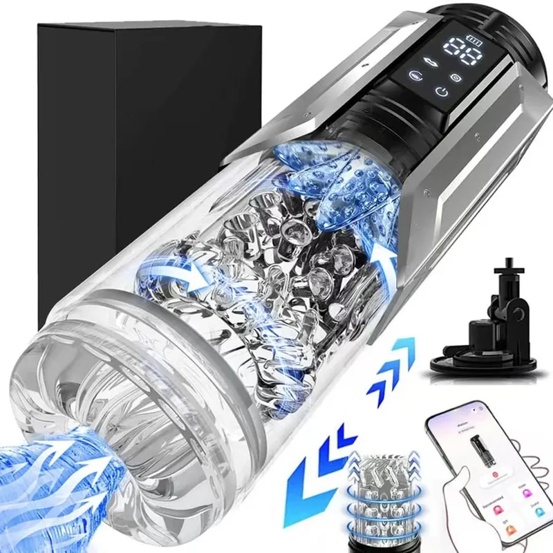 Automatic Male Masturbator Stroker with 7 Thrusting Rotating Licking Adult Pocket Pussy Mens Sex Toy Blowjob Sex Machine — image 10