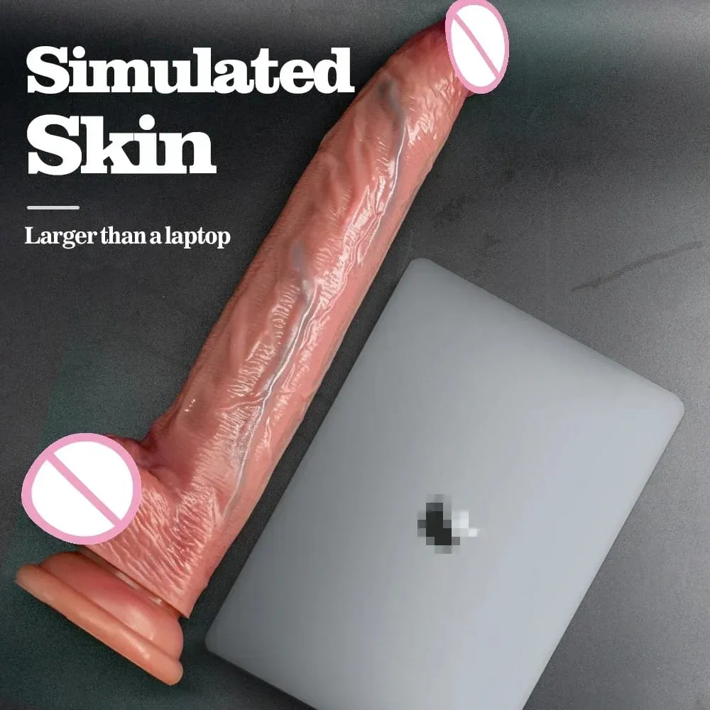 13.3in Super Long Penis Dildo Realistic Soft Dildo With Suction Cup Anal Sex Toys For Men Women Masturbator Huge Phallus — image 4