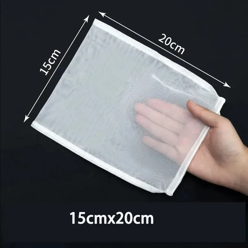 1/3/5Pcs Reusable Nut Milk Bags Strainers Unbleached Nylon Cheesecloth Bag Food Cheese Yogurt Filter Kitchen Fine Mesh Strainer — image 7