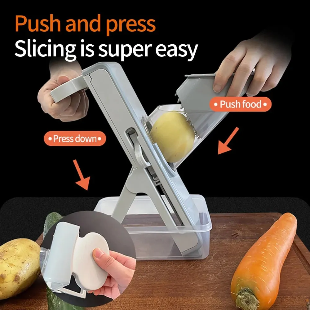Multifunction Kitchen Slicer Vegetable Cutter Chopper Vegetable Cutter Kitchen Grater Onion Garlic Carrot Potato Kitchen Tools — image 5
