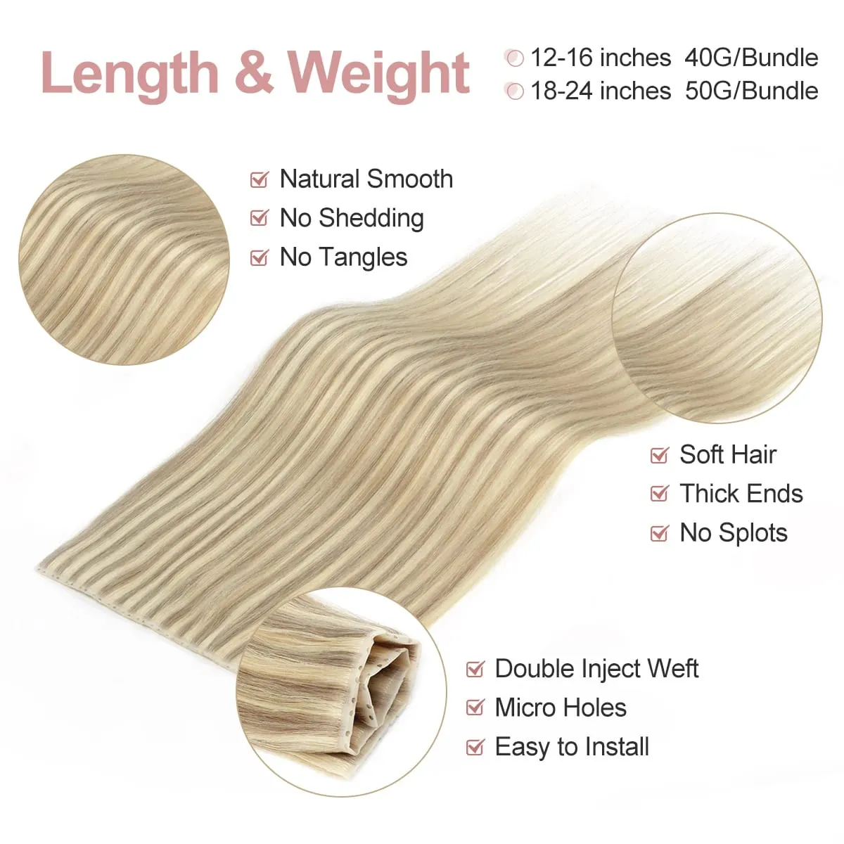 XO Twin Tabs Butterfly Hair Weft Extensions Lidské vlasy Dvojitá injekce PU Weft Hole Ploché Twin Tabs Skutečné přírodní mikrolinkové vlasy