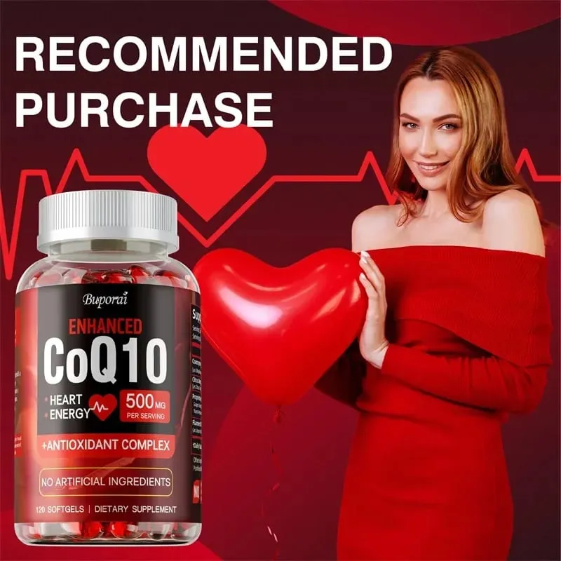 CoQ10-Ergänzung – Superabsorbierendes Antioxidans, gut für Herzgesundheit und Energieproduktion, Coenzym Q10-Vitamin — image 6