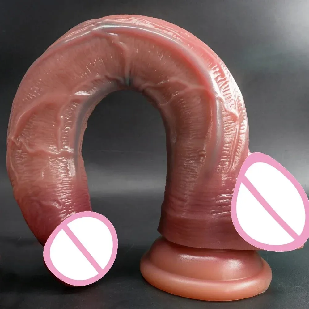 13.3in Super Long Penis Dildo Realistic Soft Dildo With Suction Cup Anal Sex Toys For Men Women Masturbator Huge Phallus — image 2
