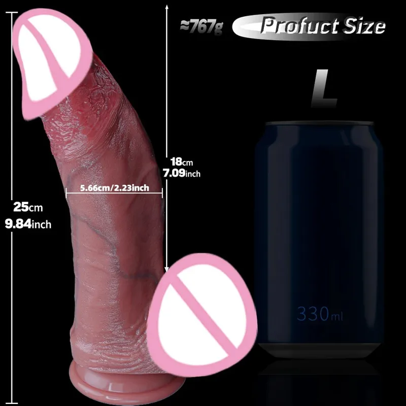 ขนาดใหญ่หนาDildoจริงDildosเส้นผ่านศูนย์กลางเส้นรอบวงDildoสำหรับAnal G-Spotกระตุ้นBody-Safe Big Analของเล่นพร้อมถ้วยดูดยักษ์ — image 9