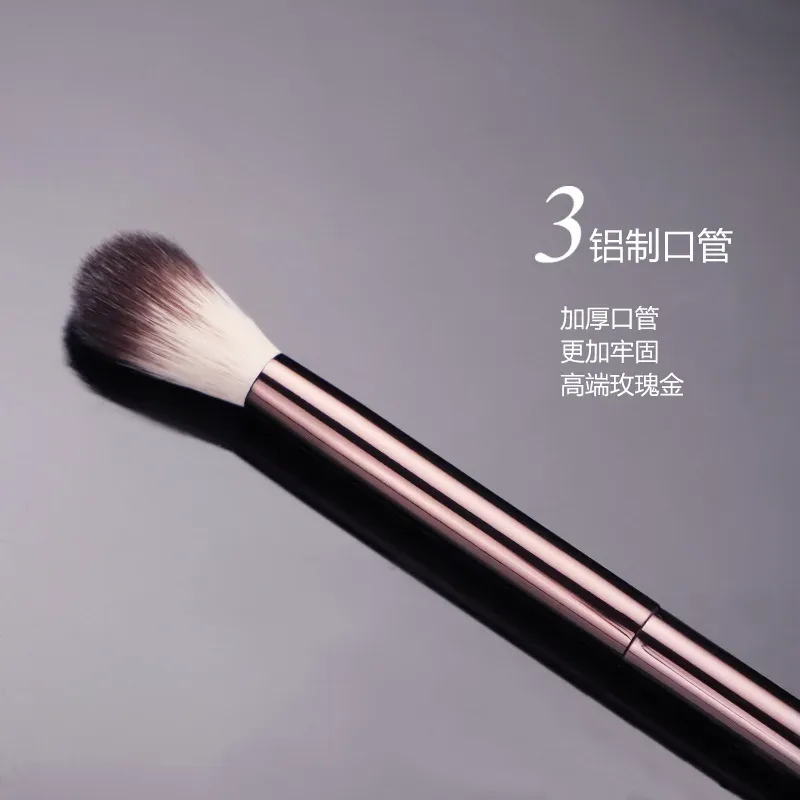 1 piece #14 Eyeshadow Makeup brushes Eye shadow contour Make up brush Highlight Crease Professional Cosmetic tool metal handle — image 3