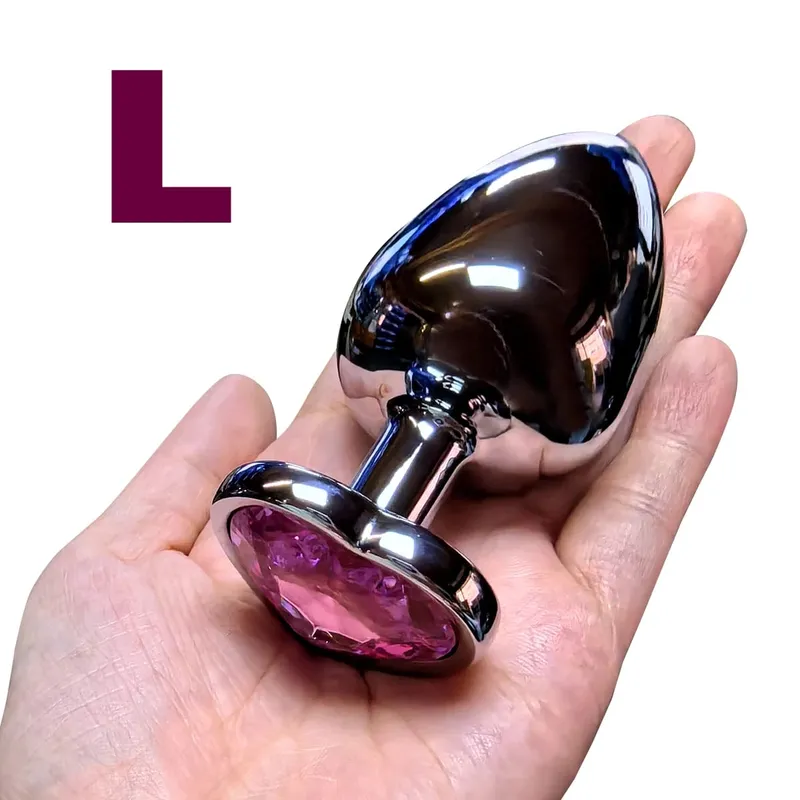 Heart Base Mini Smooth Metal Anal Plug Beginner Butt Plug Masturbation Stimulator Tool Sex Massager Adult Sex Toys For Man Women — image 11