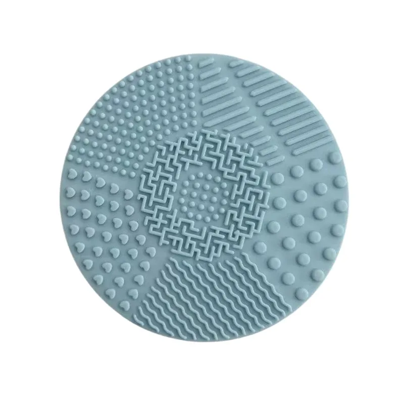 1pc Colorful Heart Shape Clean Make Up Brushes Wash Brush Silica Glove Scrubber Board Cosmetic Cleaning Tools For Makeup Brushe