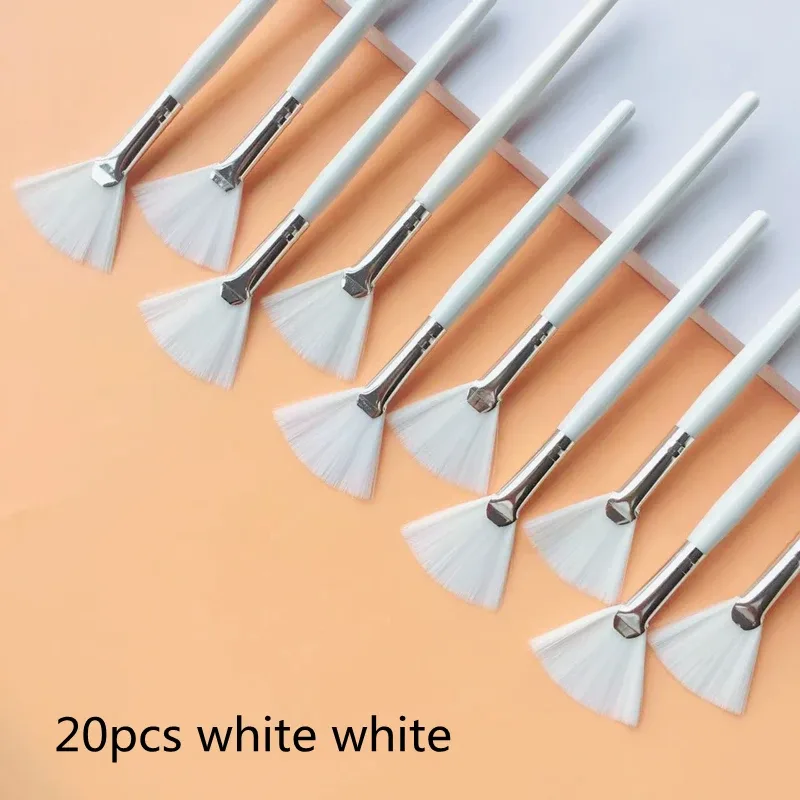 10/20/50pcs Fan Shape Facial Mask Brush Multifunctional Makeup Brushes Essential Oil Women Facial Body Beauty Makeup Tools Brush — image 17